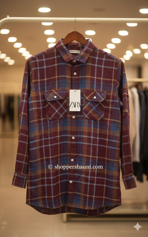 Trendy check shirt for winter