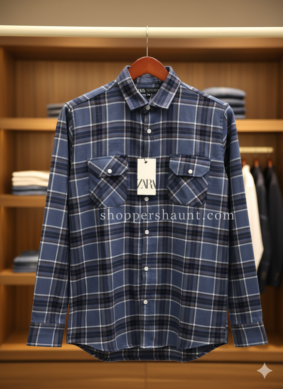 Trendy check shirt for winter