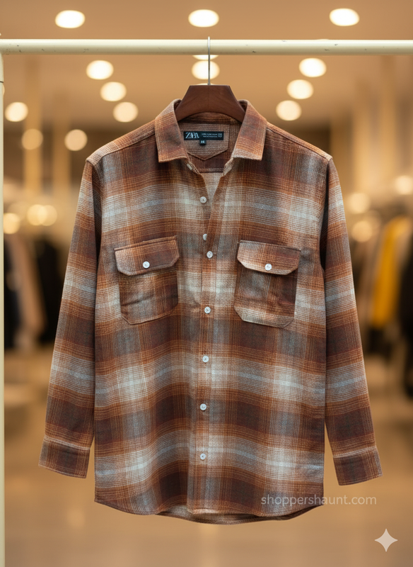 Trendy check shirt for winter