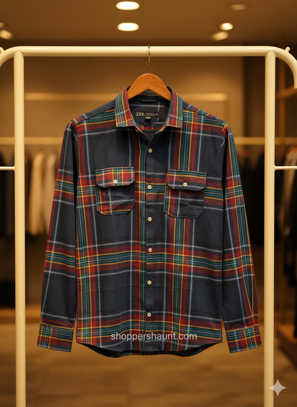 Trendy check shirt for winter