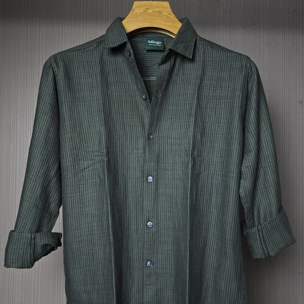 Dark Olive - Full Sleeve Old Money Shirt