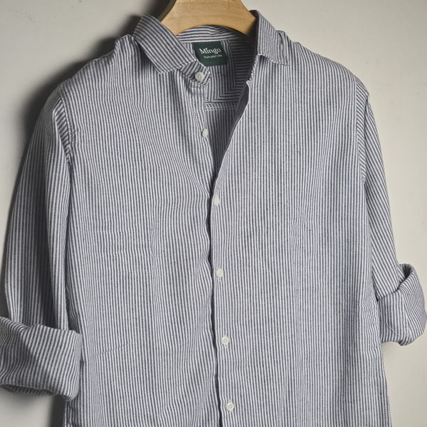 White Black Stripes - Full Sleeve Old Money Shirt
