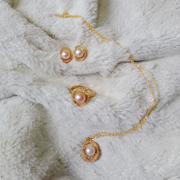 S925 Pearl Pendent set for Fashionable women