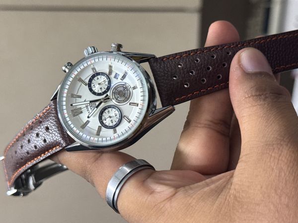 TAG BELT 3 CHRONO BROWN NEW