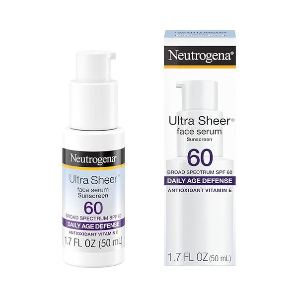 Neutrogena Ultra Sheer Moisturizing Face Serum Vitamin E & SPF 60 (50ml)