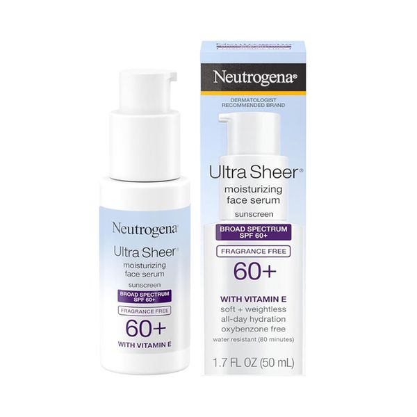 Neutrogena Ultra Sheer Moisturizing Face Serum with Vitamin E & SPF 60+ 50ml