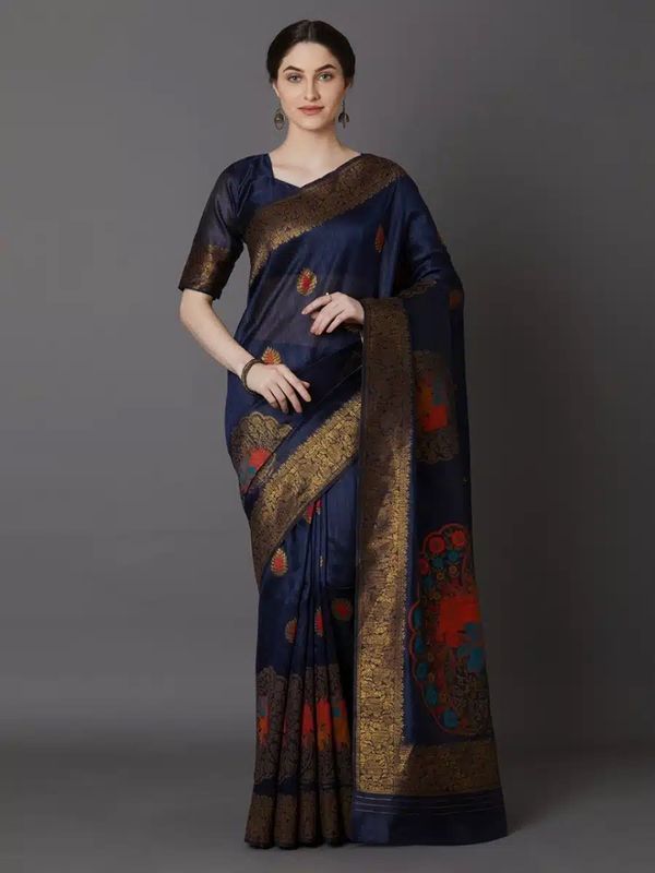 লাইটওয়েট ফেস্টিভ সিল্ক শাড়ি