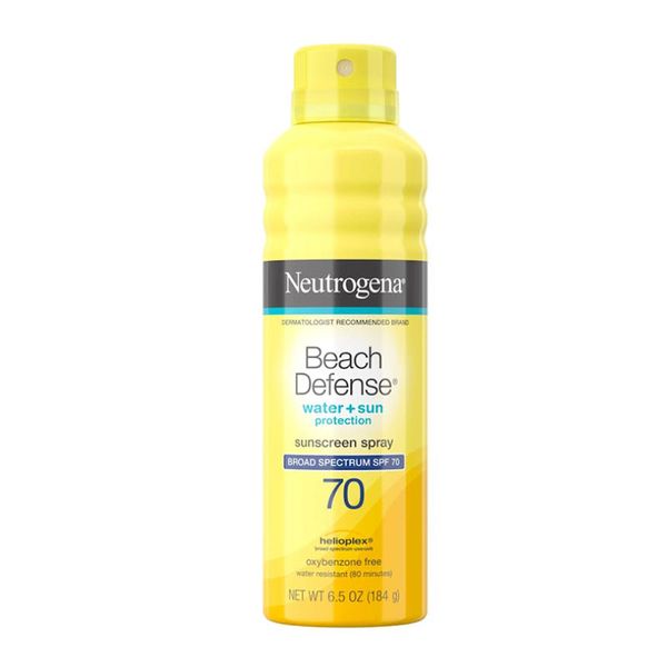 Neutrogena Beach Defense Water + Sun Protection Sunscreen Spray Broad Spectrum SPF 70 – 184g