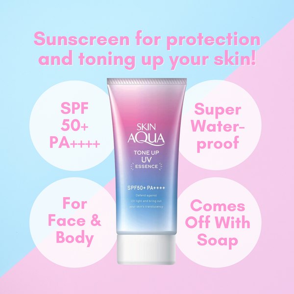 Skin Aqua - Tone Up UV Essence Sunscreen SPF50+ PA++++ 80g Lavender - Image 2