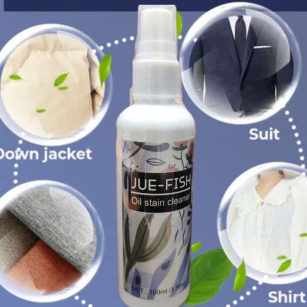 Jue-Fish Oil Stain Cleaner for Clothes