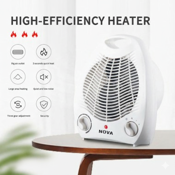 NOVA NH-1201A Electric Fan Room Heater – 2000W