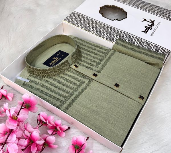 PREMIUM EMBROIDERY PANJABI || đŠĩâ¨