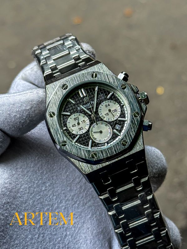 Audemars Piguet Royal Oak Chronograph Reverse Panda Dial-Silver Stainless Steel AA
