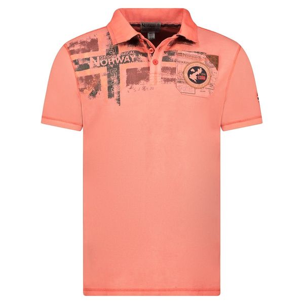 Men - Polo Short Sleeve 100% Cotton Coral