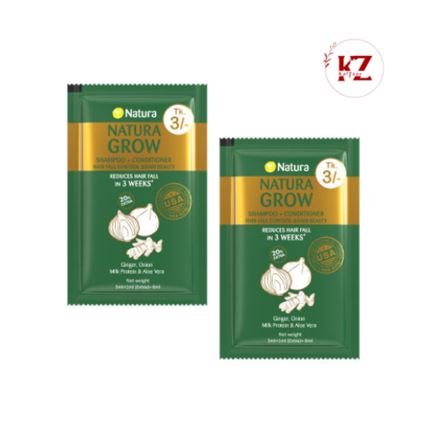 Natura Grow Shampoo + Conditioner : 6ml (Mini Pack)