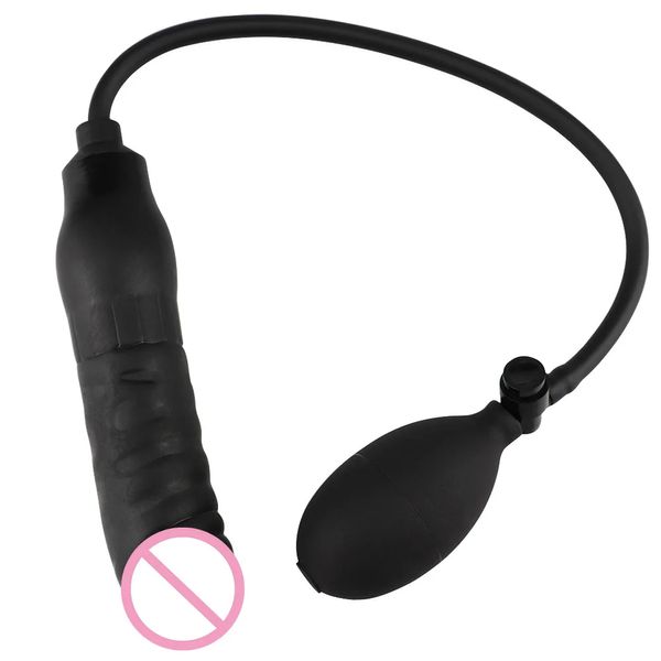 Realistic Dildo Plug Inflatable Backyard Anal Dilator Expandable Buttplug Vagina Massager Sex Toys for Women Men Adult Products