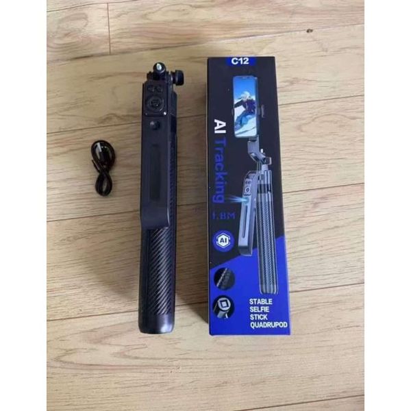 C12  AI Face Tracking Gimbal Selfie Stick
