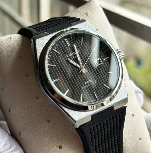 Tissot None chronograph PRX Silver Black