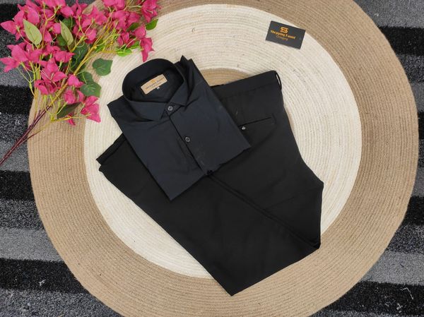 Formal Black pant with Black shirt
