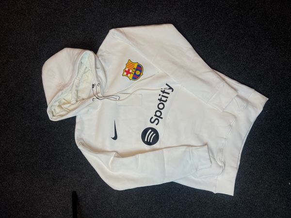 Barcelona white hoodie