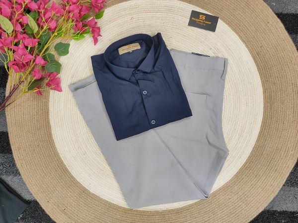 Formal Ash pant with nevy pant