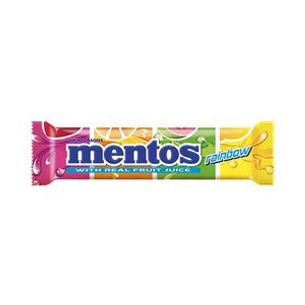 Mentos Rainbow Candy Roll 21.6 Gm