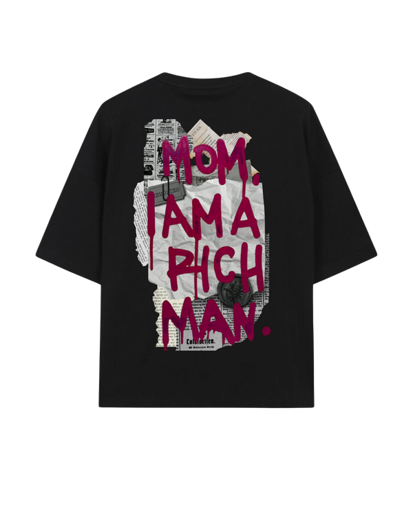 Rich Man Oversized Tshirt - Black