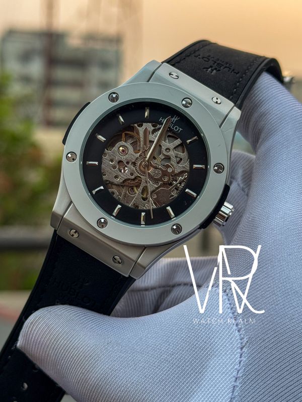 HUBLOT SEMI AAA AUTO BLACK VELVET BELT