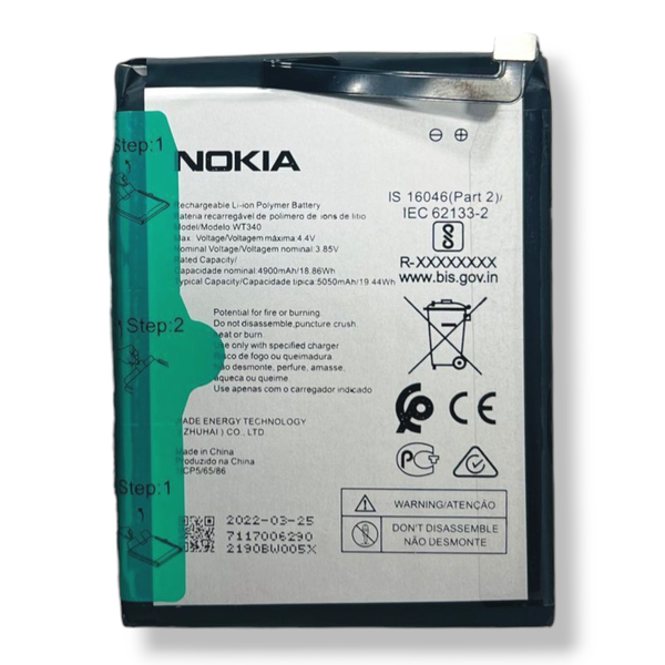 wt340 nokia g10 battary