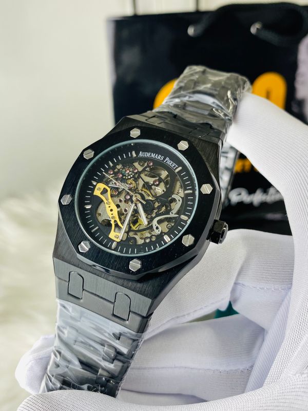 Audemars Piguet Automatic || Skeleton Black Chain || AA