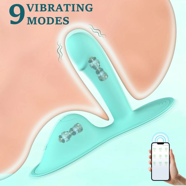 9 Speed Butt Plug Silicone Dildo Male Prostate Massage Sex Toys for Women Gay Anal Vibrator APP Control Wearable Adult Products