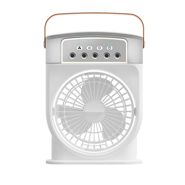 3 In 1 Air Cooling USB Fan with LED Night Light Water Fan