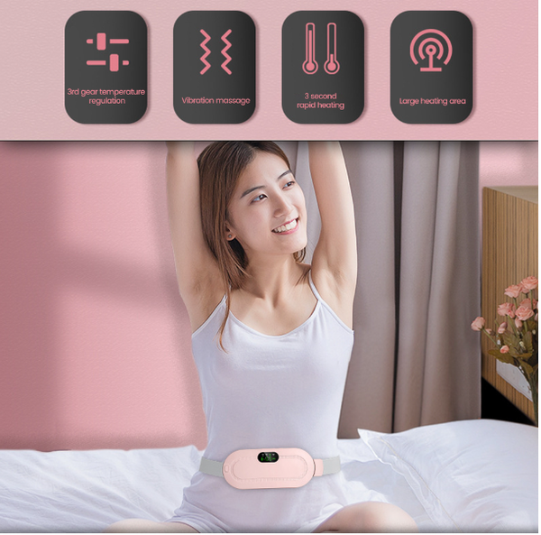 Heating Pad for Period Cramps & Vibration Slimming Massage Belt