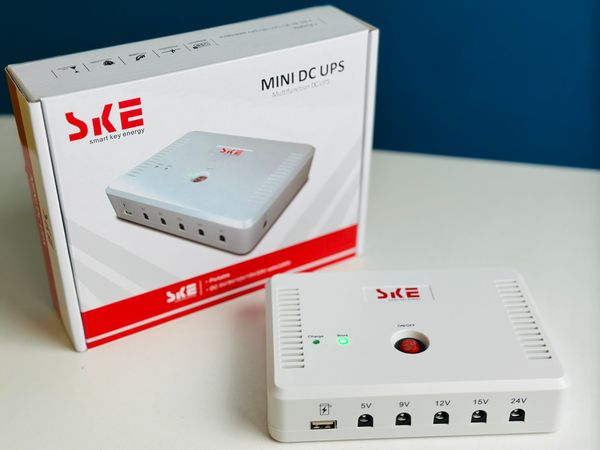 SKE SK616 Mini UPS For Wifi Router + ONU + IP Cam/CC Cam (15,600mAh With 5 Output)