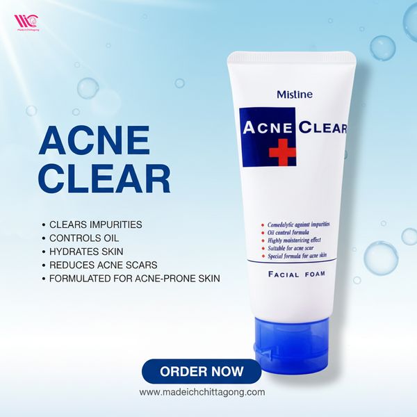 Mistine Acne Clear Facial Foam -85g - 8859178707011