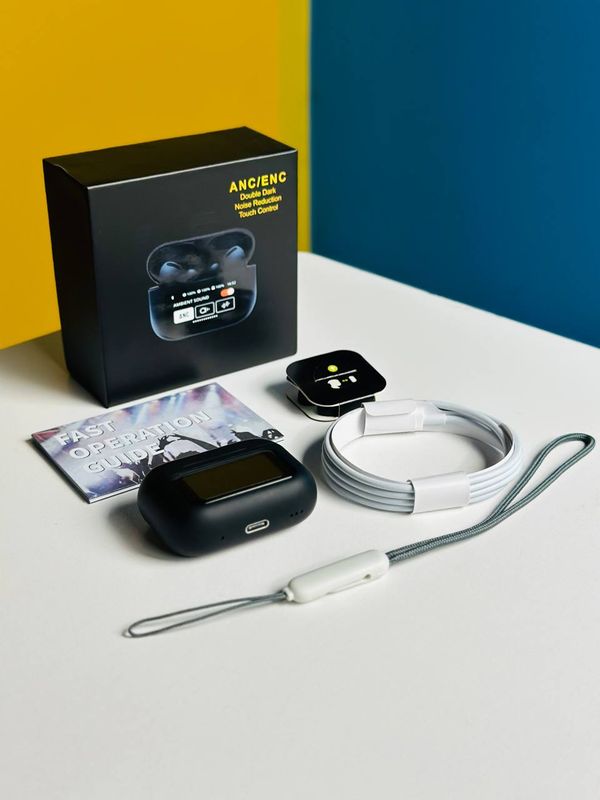 A9 Pro ANC+ENC Touch Screen Display Earbuds - Image 2