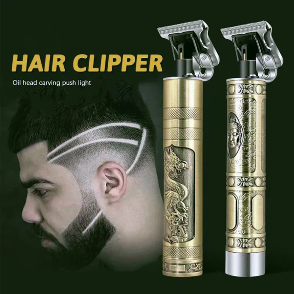 T9 Vintage USB C Type cable with Rechargeable Hair Trimmer metal body For Men and Women