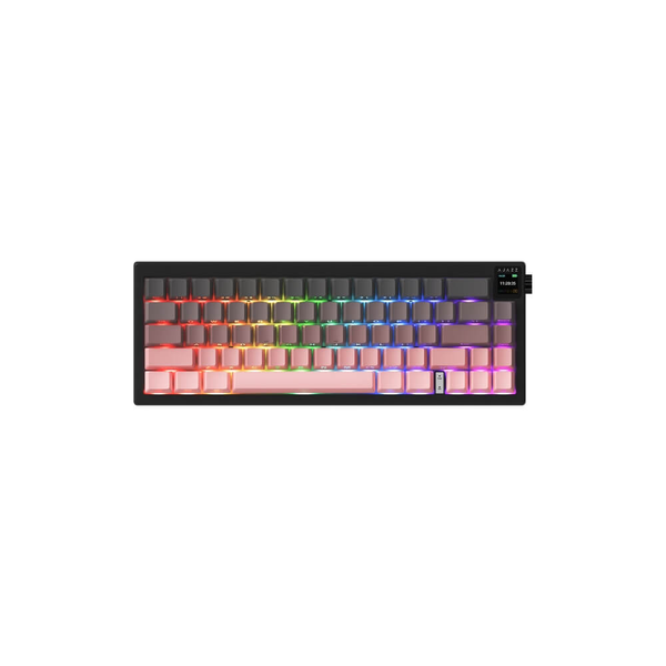 Ajazz AK650 Tri-mode Mechanical Keyboard | Side Print Black Pink