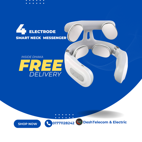 4-Electrode Smart Cervical Massager: Experience Neck Pain Relief Like Never Before