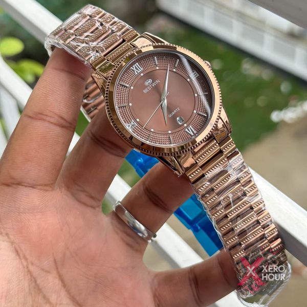 Bestwin BW232 || Formal Watch ||Single tone Full Bronze