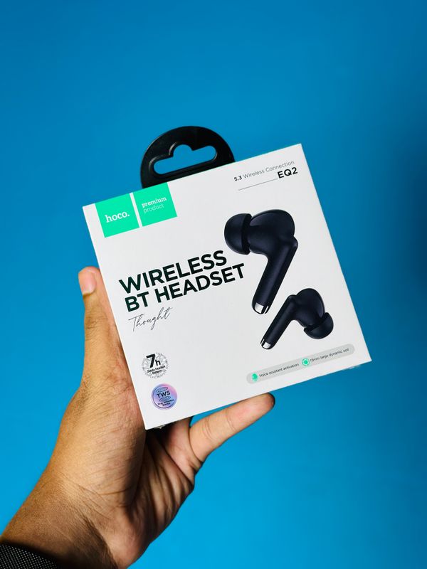 HOCO EQ2 True Wireless in Ear Earbuds (White, Black)