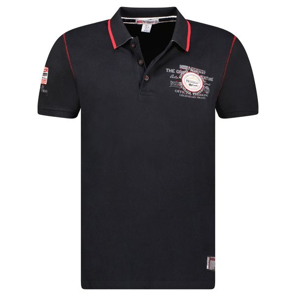 Man - Polo Short Sleeve, Black prints