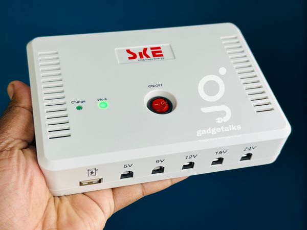 SKE SK616 Mini UPS For Wifi Router + ONU + IP Cam/CC Cam (15,600mAh With 5 Output)