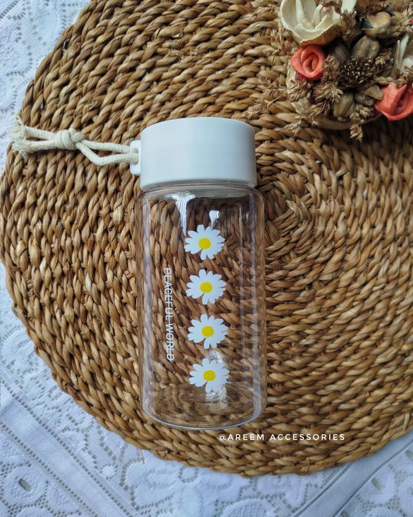 Daisy Water Pot (Transparent- Four Flowers)