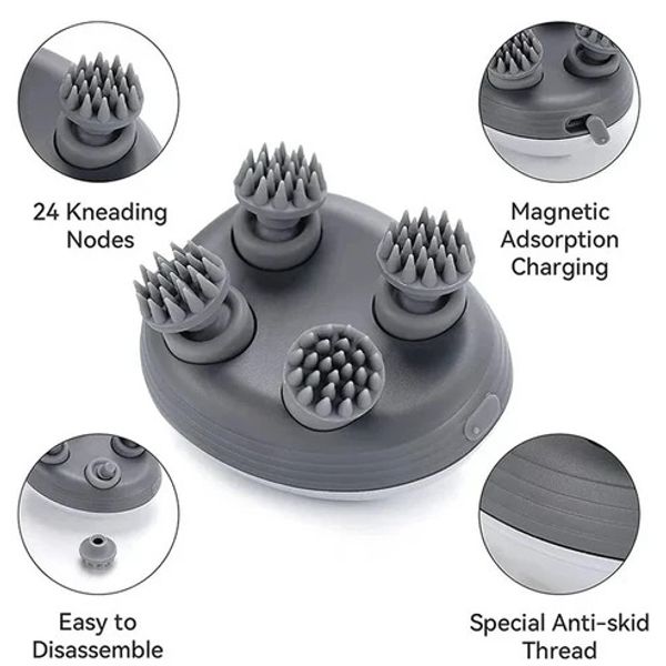 Smart Scalp Massager – রেড লাইট থেরাপি + ডিপ ভাইব্রেশন প্রযুক্তি সমৃদ্ধ - Image 7