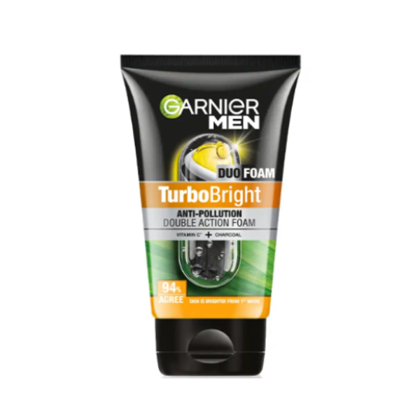 Garnier Men Turbo bright Double Action Face Wash 100ML