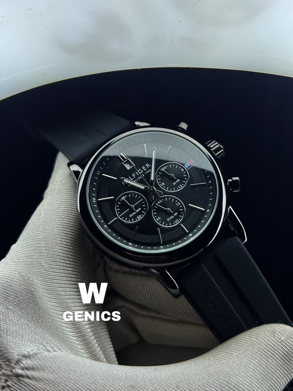 Hilfiger Black belt Black Dial AA
