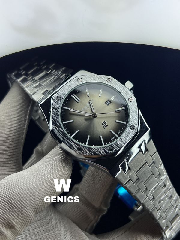 Ap Non Chronograph Silver body Gray Dial AA