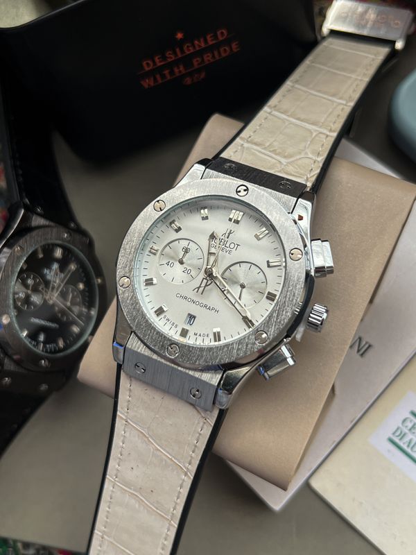 Hunlot Cleam Silver White Dial AA