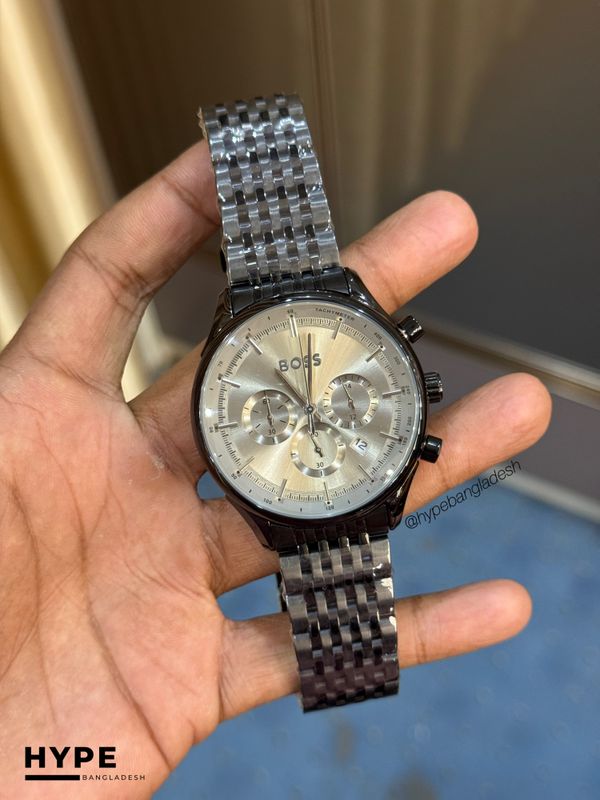 Hugo Boss Quartz Chronograph (Black-Grey)